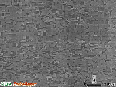 Zip code 47340 satellite photo by USGS