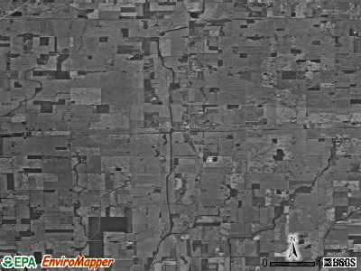 Zip code 47352 satellite photo by USGS