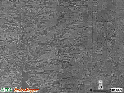 Zip code 47353 satellite photo by USGS