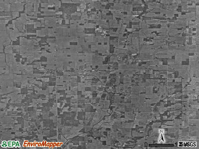 Zip code 47358 satellite photo by USGS