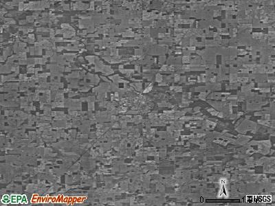 Zip code 47359 satellite photo by USGS
