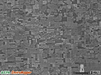 Zip code 47373 satellite photo by USGS