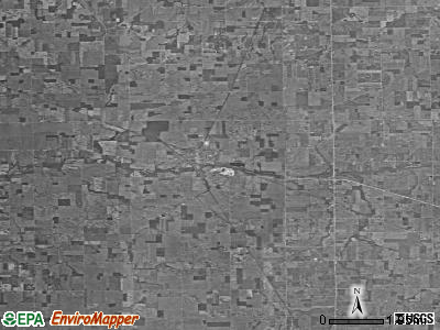 Zip code 47380 satellite photo by USGS
