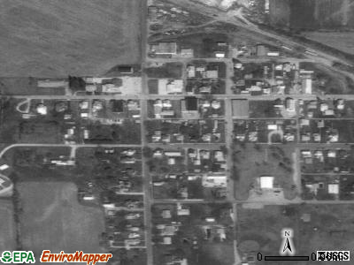 Zip code 47382 satellite photo by USGS