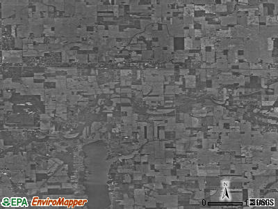 Zip code 47383 satellite photo by USGS