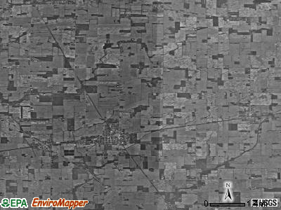 Zip code 47384 satellite photo by USGS