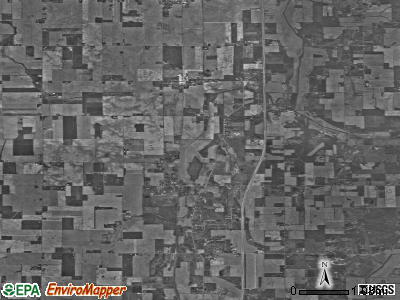Zip code 47386 satellite photo by USGS