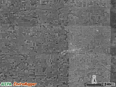 Zip code 47390 satellite photo by USGS