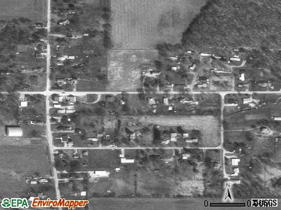 Zip code 47392 satellite photo by USGS