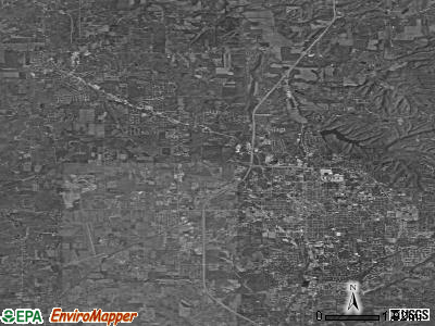 Zip code 47404 satellite photo by USGS
