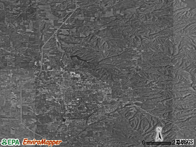 Zip code 47408 satellite photo by USGS