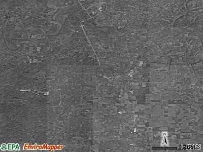 Zip code 47446 satellite photo by USGS