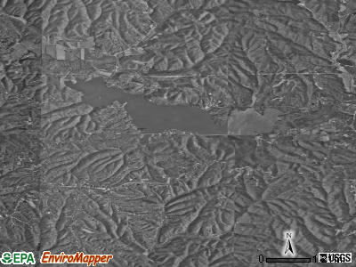 Zip code 47468 satellite photo by USGS