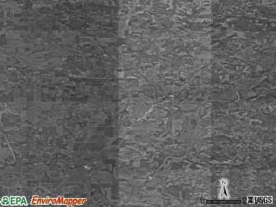 Zip code 47471 satellite photo by USGS