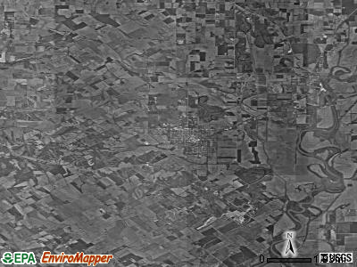 Zip code 47512 satellite photo by USGS