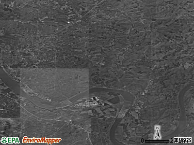 Zip code 47520 satellite photo by USGS