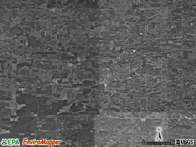 Zip code 47523 satellite photo by USGS