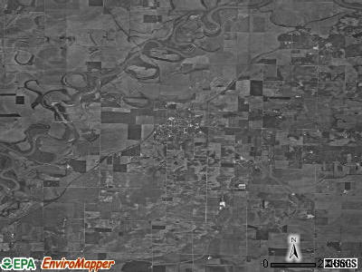 Zip code 47532 satellite photo by USGS
