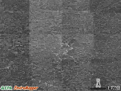 Zip code 47546 satellite photo by USGS