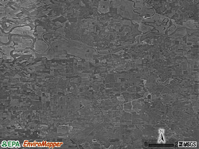 Zip code 47567 satellite photo by USGS