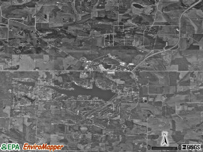 Zip code 47579 satellite photo by USGS