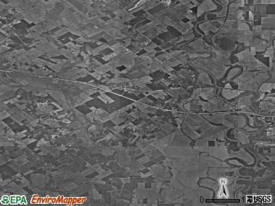 Zip code 47597 satellite photo by USGS