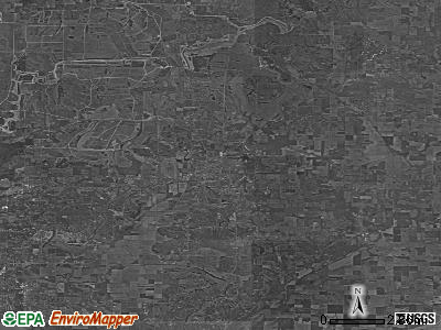 Zip code 47601 satellite photo by USGS