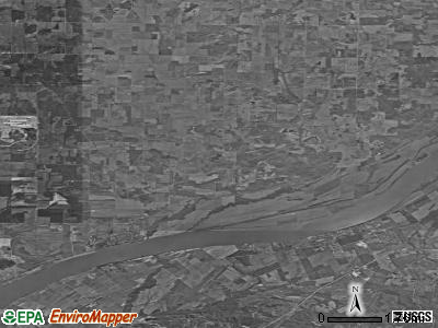 Zip code 47615 satellite photo by USGS