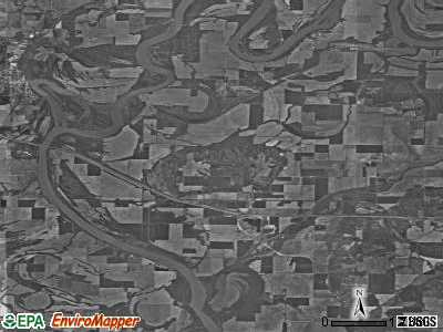 Zip code 47616 satellite photo by USGS