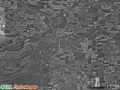 Zip code 47631 satellite photo by USGS