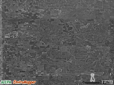 Zip code 47660 satellite photo by USGS