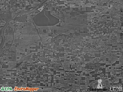Zip code 47665 satellite photo by USGS