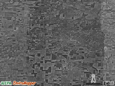 Zip code 47670 satellite photo by USGS