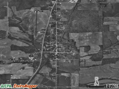 Zip code 47683 satellite photo by USGS
