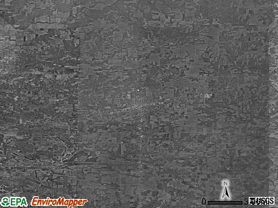 Zip code 47834 satellite photo by USGS