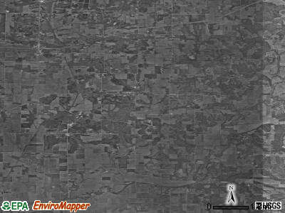 Zip code 47840 satellite photo by USGS