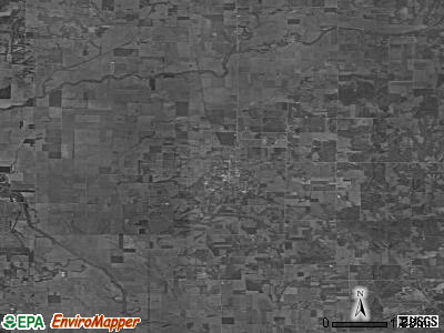 Zip code 47841 satellite photo by USGS