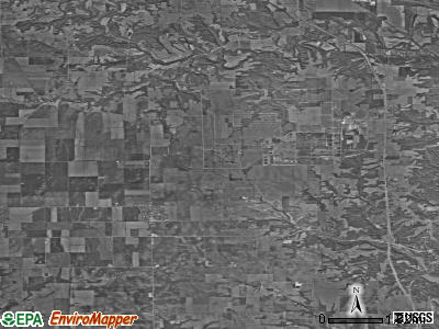 Zip code 47847 satellite photo by USGS