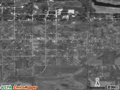 Zip code 47855 satellite photo by USGS