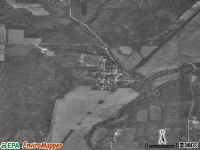 Zip code 47856 satellite photo by USGS