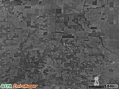 Zip code 47858 satellite photo by USGS