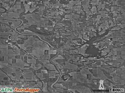Zip code 47861 satellite photo by USGS