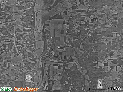 Zip code 47862 satellite photo by USGS