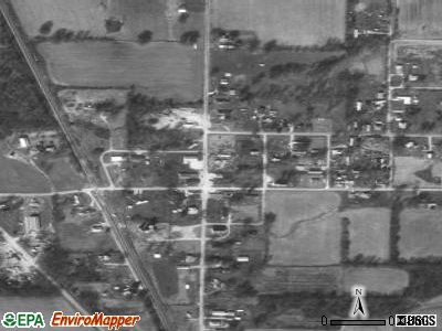 Zip code 47865 satellite photo by USGS