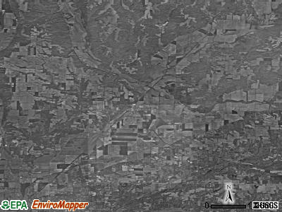 Zip code 47874 satellite photo by USGS