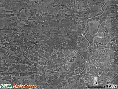 Zip code 47885 satellite photo by USGS
