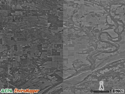 Zip code 47920 satellite photo by USGS
