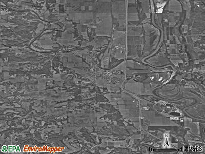 Zip code 47928 satellite photo by USGS
