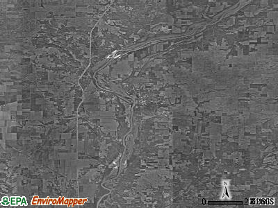 Zip code 47932 satellite photo by USGS
