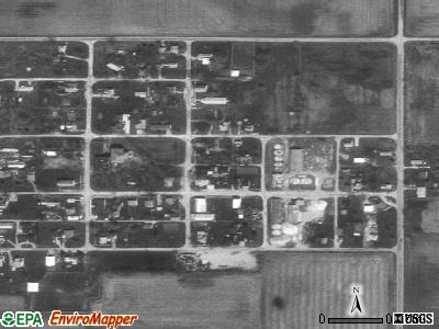 Zip code 47964 satellite photo by USGS